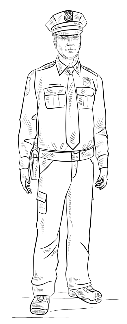 Pan Policjant kolorowanki